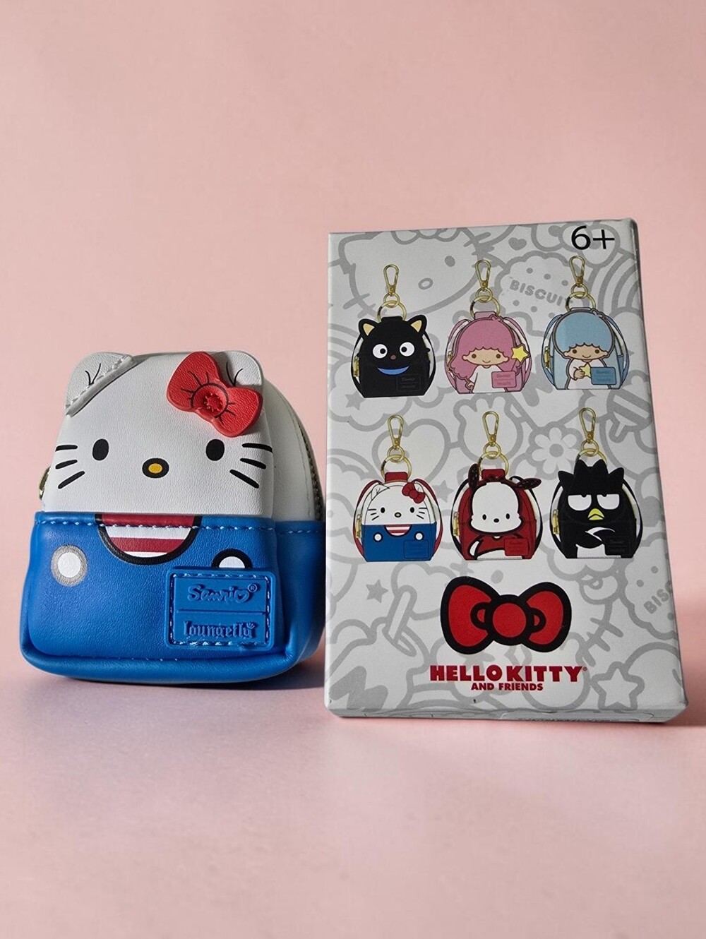 Loungefly Sanrio Hello Kitty Cosplay Mini Backpack Keychain Charm Open Box New
